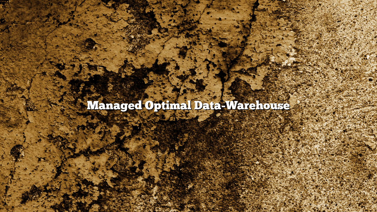 Managed Optimal Data-Warehouse